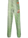 Heron Preston Green Abstract-spot Track Pants In Green