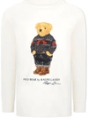 RALPH LAUREN POLO BEAR LONG-SLEEVE TOP