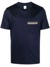 Ps By Paul Smith Pocket Cotton T-shirt In Blue