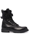 MONCLER CARINNE LACE-UP COMBAT BOOTS