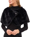 Msk Faux-fur Shrug In Black