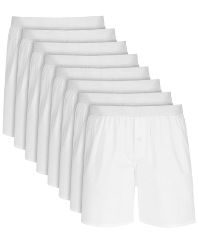 Club Room Men's 4-pk. Cotton Boxers, Created For Macy's In White