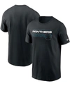 Nike Men's Black Carolina Panthers Broadcast Essential T-shirt In Black