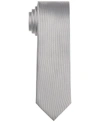 Calvin Klein Men's Unison Skinny Solid Tie In Shadow