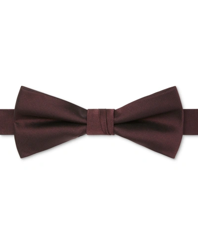 Calvin Klein Men's Pre-tied Unison Bowtie In Burgundy