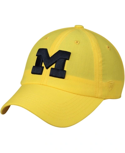 Top Of The World Men's Maize Michigan Wolverines Staple Adjustable Hat