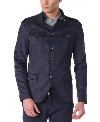 Ron Tomson Men's Modern Safari Sport Coat In Blue