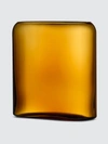 Nude Glass Layers Vase In Amber