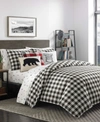 EDDIE BAUER MOUNTAIN PLAID COMFORTER SET, TWIN