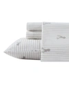 EDDIE BAUER SKI PATROL COTTON FLANNEL 4-PIECE SHEET SET, QUEEN