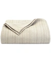 TOMMY BAHAMA HOME TOMMY BAHAMA BAMBOO WOVEN COTTON REVERSIBLE BLANKET, KING