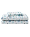 Eddie Bauer Printed Cotton Flannel 4-pc. Sheet Set, King In Snowflake