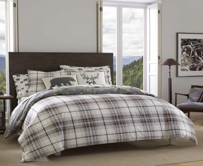 Eddie Bauer Alder Plaid Charcoal King Comforter Set Bedding