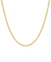 Macy's Rope Link 22" Chain Necklace In 10k Gold In Gold