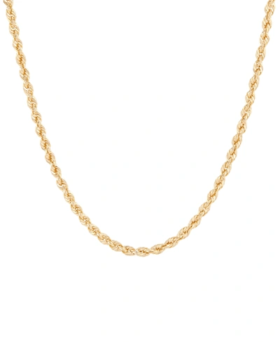 Macy's Rope Link 22" Chain Necklace In 10k Gold