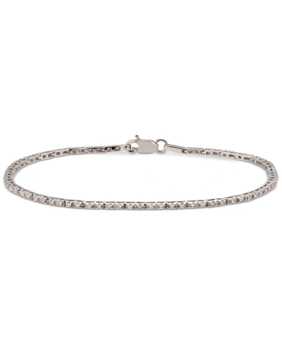 Macy's Diamond Tennis Bracelet (1/2 Ct. T.w.) In 10k White Gold