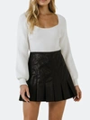 Endless Rose Knitted Top In White