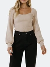 Endless Rose Knitted Top In Beige