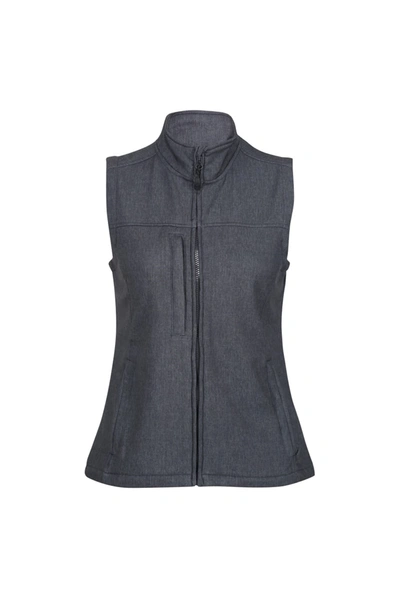 Regatta Womens/ladies Flux Softshell Bodywarmer / Sleeveless Jacket In Grey
