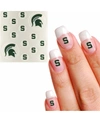 INNOVATIVE ADHESIVES MULTI MICHIGAN STATE SPARTANS WATERLESS FINGERNAIL FACE TATTOOS, PACK OF 14