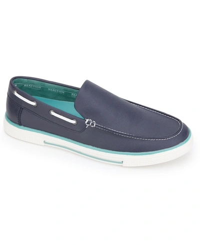 Kenneth Cole Reaction Men's Ankir Slip-ons Men's Shoes In Navy/turquoise