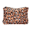 La Doublej Leopard-print Ruffle Pouch In Lady Leopard