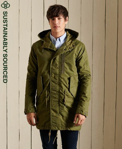 Superdry Men's Military Fishtail Parka Khaki ModeSens