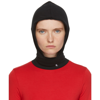 RAF SIMONS BLACK HOODIE NECKPIECE BEANIE