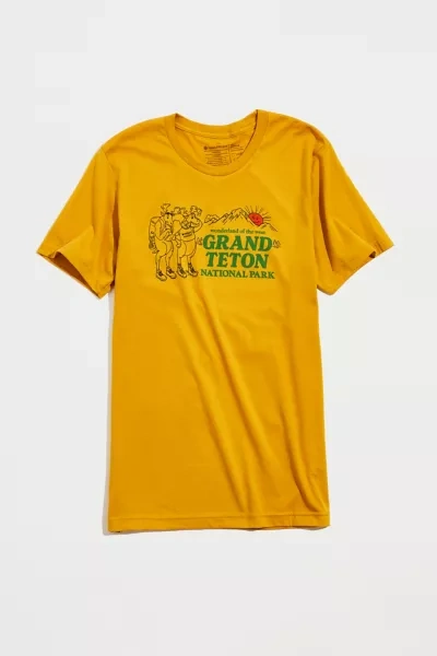 Parks Project Grand Teton Tourist Tee In Mustard