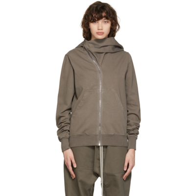 Rick Owens Drkshdw Grey Mountain Hoodie In 34 Dust | ModeSens