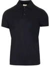 Saint Laurent Black Other Materials Polo Shirt In Black