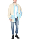MSGM MSGM MEN'S MULTICOLOR OTHER MATERIALS OUTERWEAR JACKET,3140MH12R21770004 46