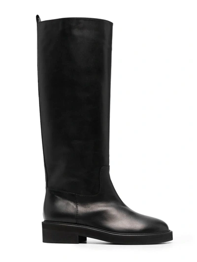 Via Roma 15 Women's  Black Leather Boots