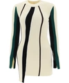 Ambush White Vertical-stripe Knitted Top In White