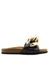 Jw Anderson J.w. Anderson Leather Sandals In Black