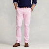 Ralph Lauren Stretch Straight Fit Washed Chino Pant In Carmel Pink