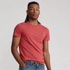 Ralph Lauren Custom Slim Fit Jersey Crewneck T-shirt In Chili Pepper