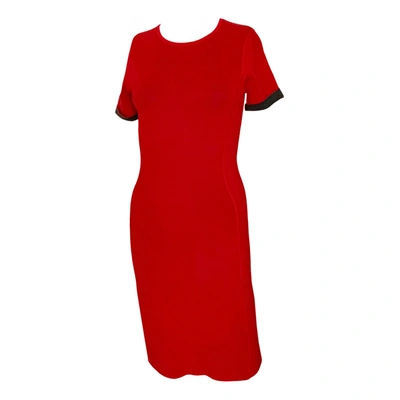 Pre-owned Paul Smith Wool Mini Dress In Red