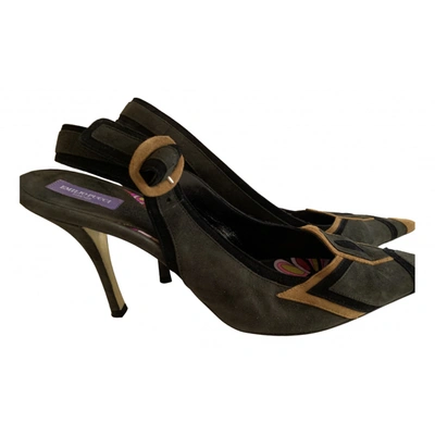Pre-owned Emilio Pucci Heels In Green