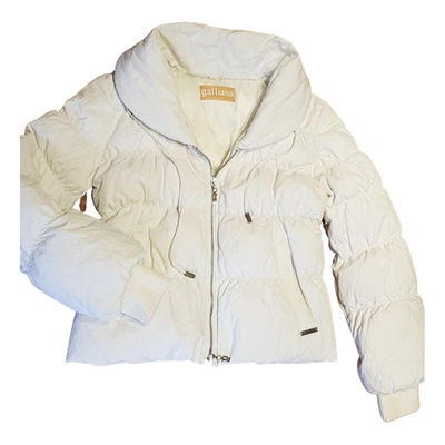 Pre-owned Galliano Coat In White