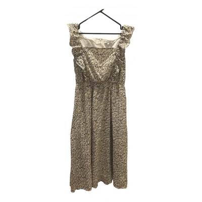 Pre-owned Madewell Mid-length Dress In Beige
