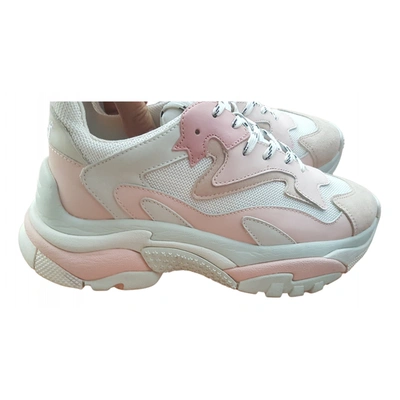 Pre-owned Ash Leather Trainers In Pink