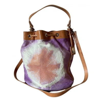 Pre-owned Blumarine Leather Handbag In Purple