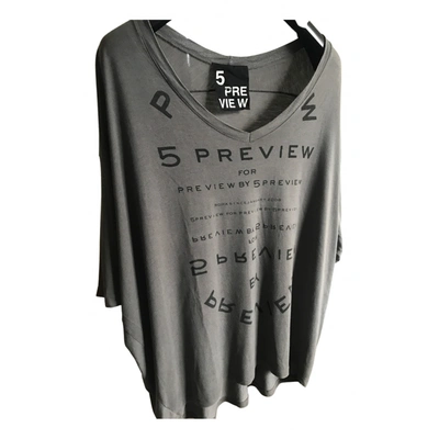 Pre-owned 5 Preview Wool Tunic In Grey