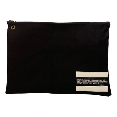 Pre-owned Calvin Klein Jeans Est.1978 Clutch Bag In Black