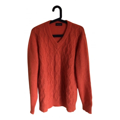 Pre-owned Roberto Collina Wool Pull In Orange