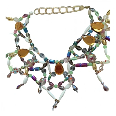 Pre-owned Bimba Y Lola Pearls Necklace In Multicolour