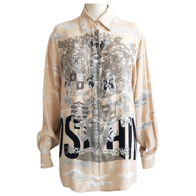 Pre-owned Moschino Blouse In Ecru