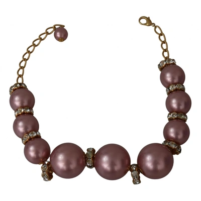 Pre-owned Dolce & Gabbana Necklace In Pink