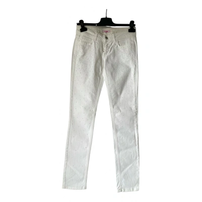 Pre-owned Blugirl Folies Slim Jeans In White